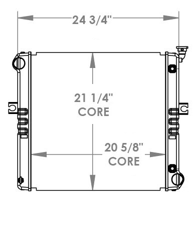 410268 - Hamech Forklift Radiator Radiator