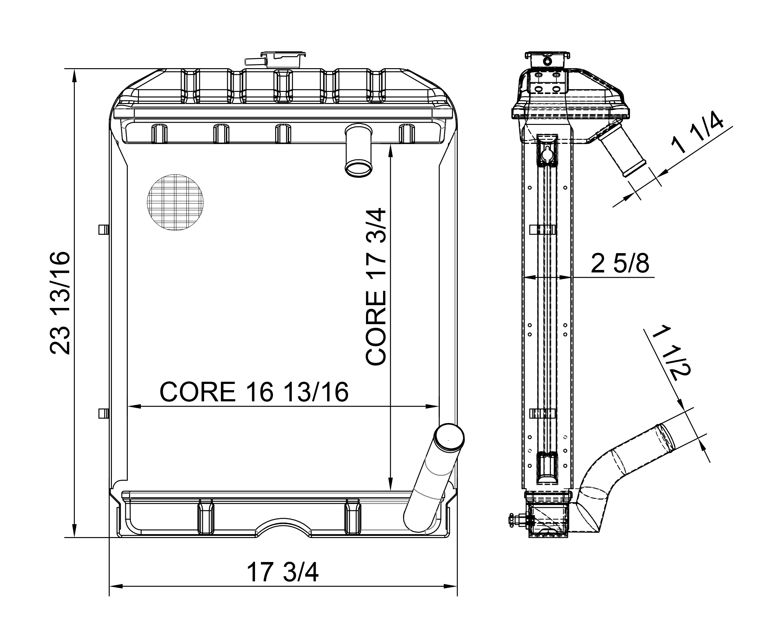 430003 - Ford / New Holland Tractor Radiator Radiator