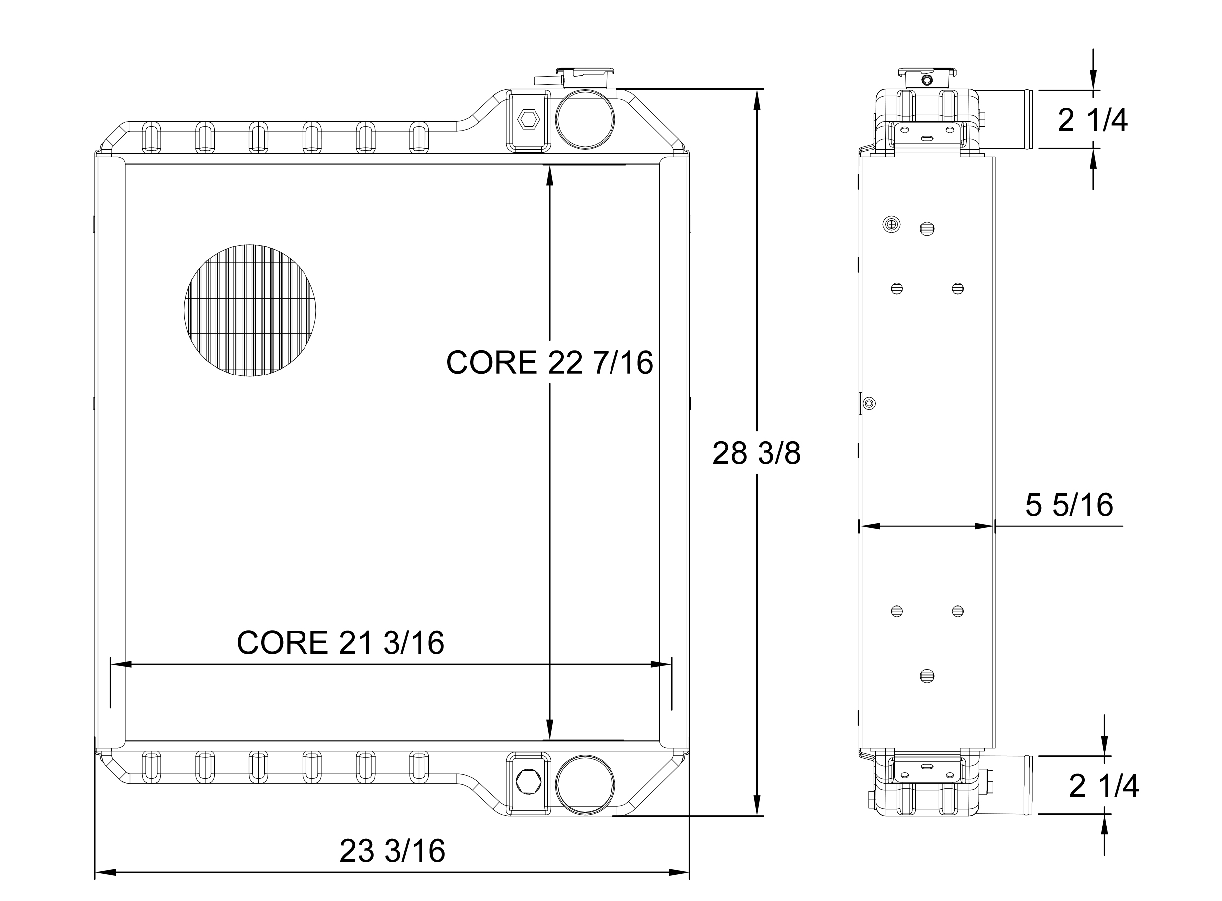 430029 - Case / Ford / New Holland Tractor Radiator Radiator