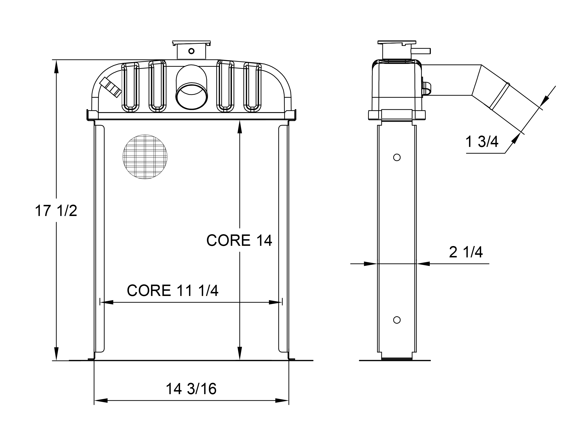 430030 - International Harvester Tractor Radiator Radiator