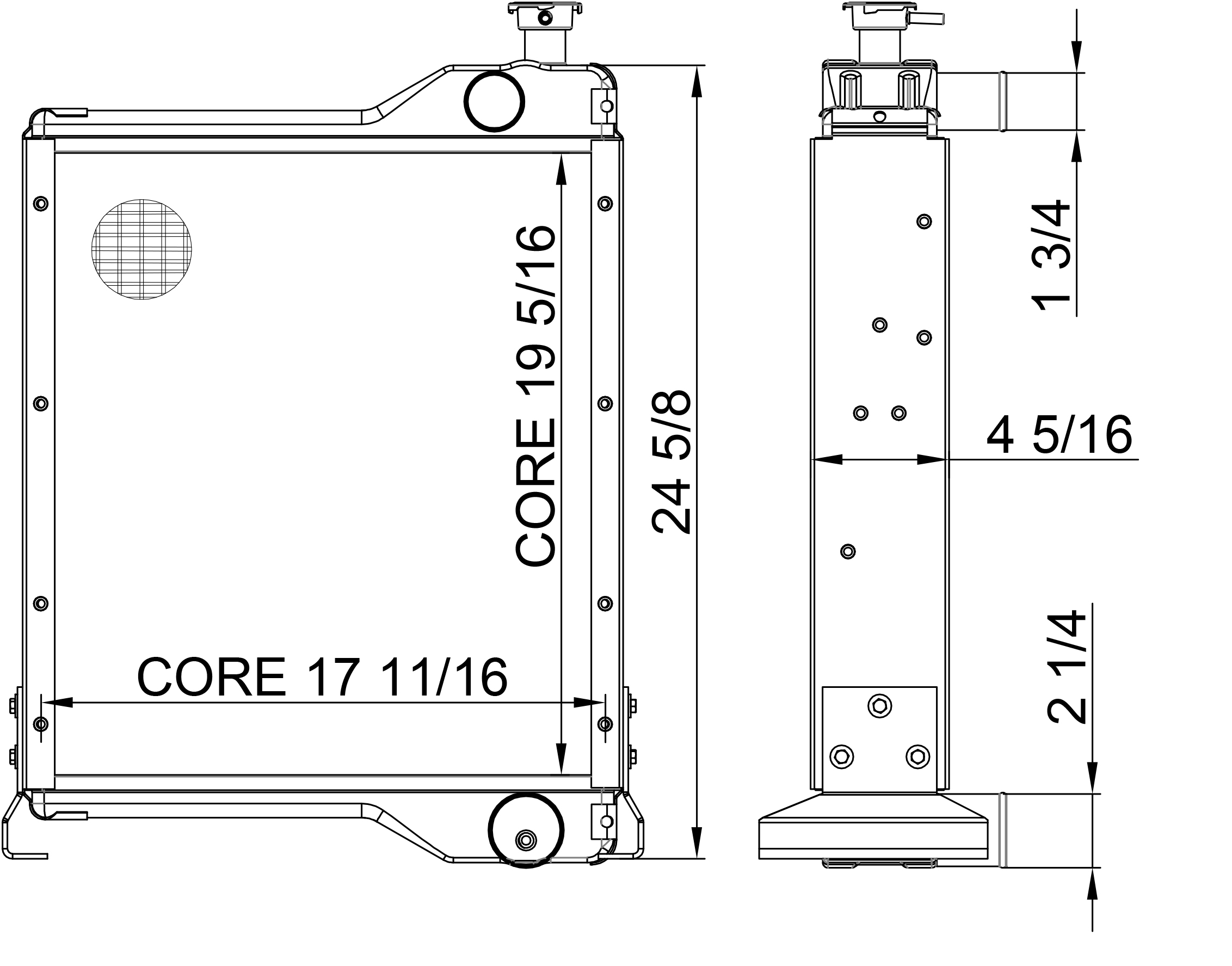 430032 - Case Tractor Radiator Radiator