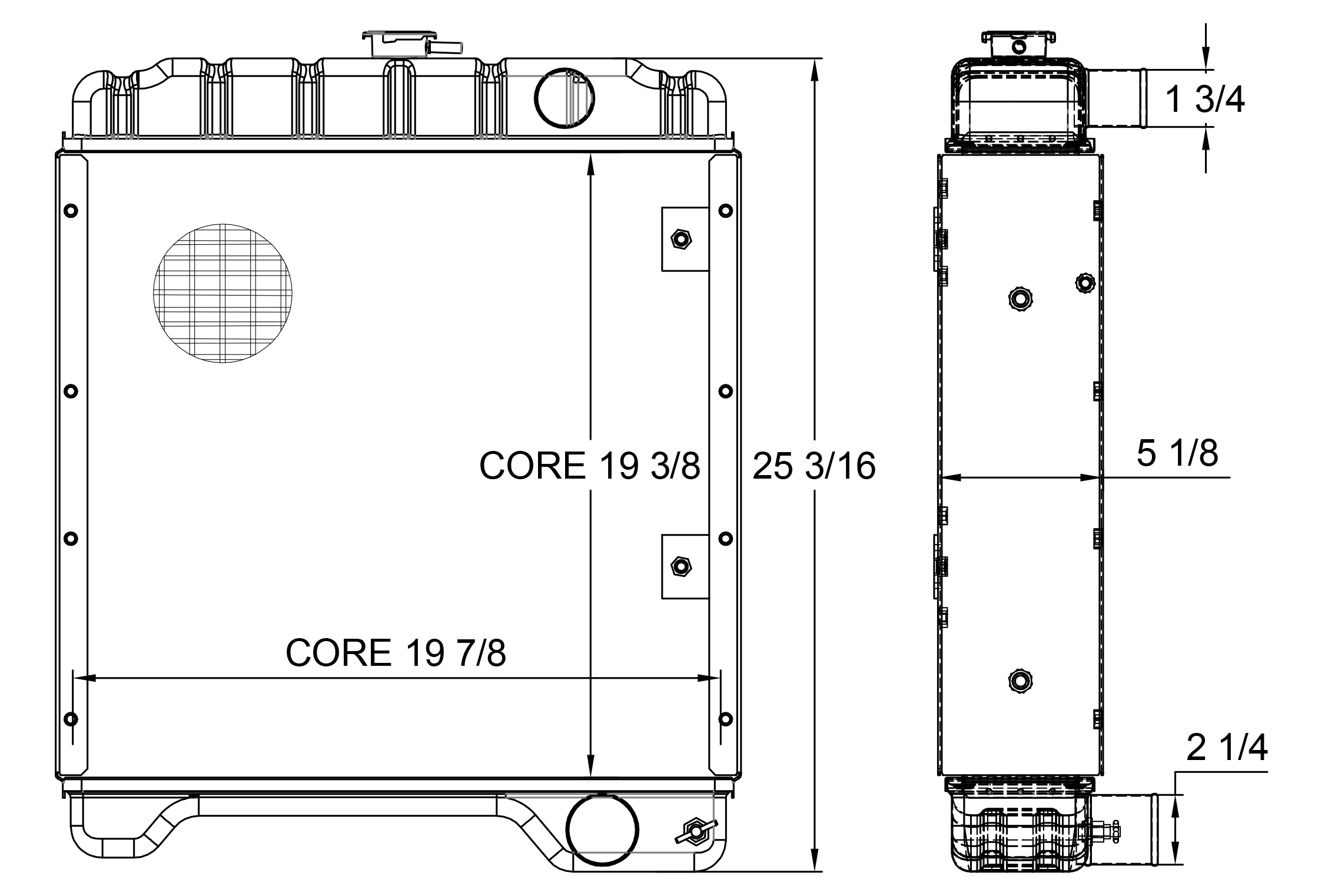 430033 - Case Tractor Radiator Radiator