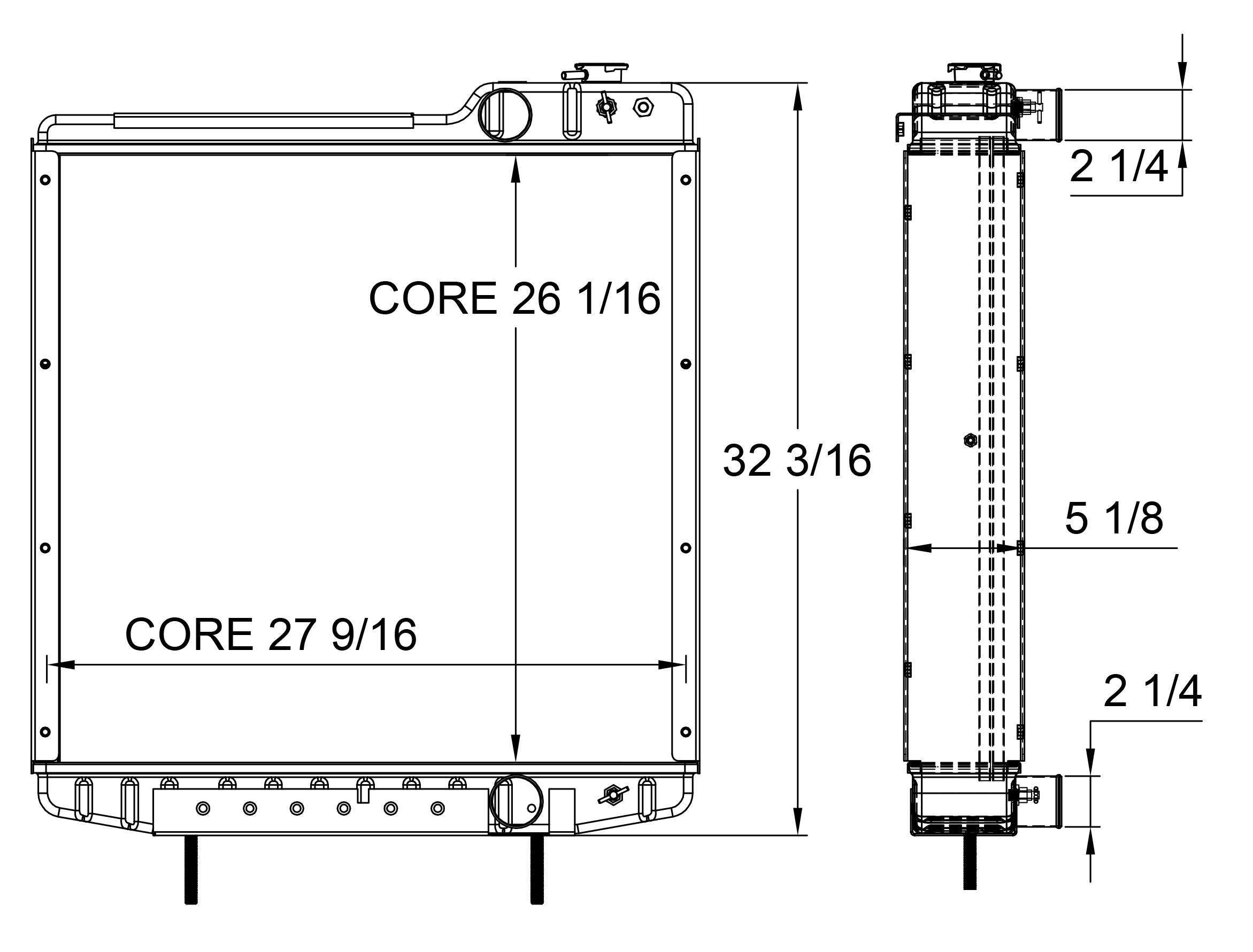 430035 - Case Tractor Radiator Radiator