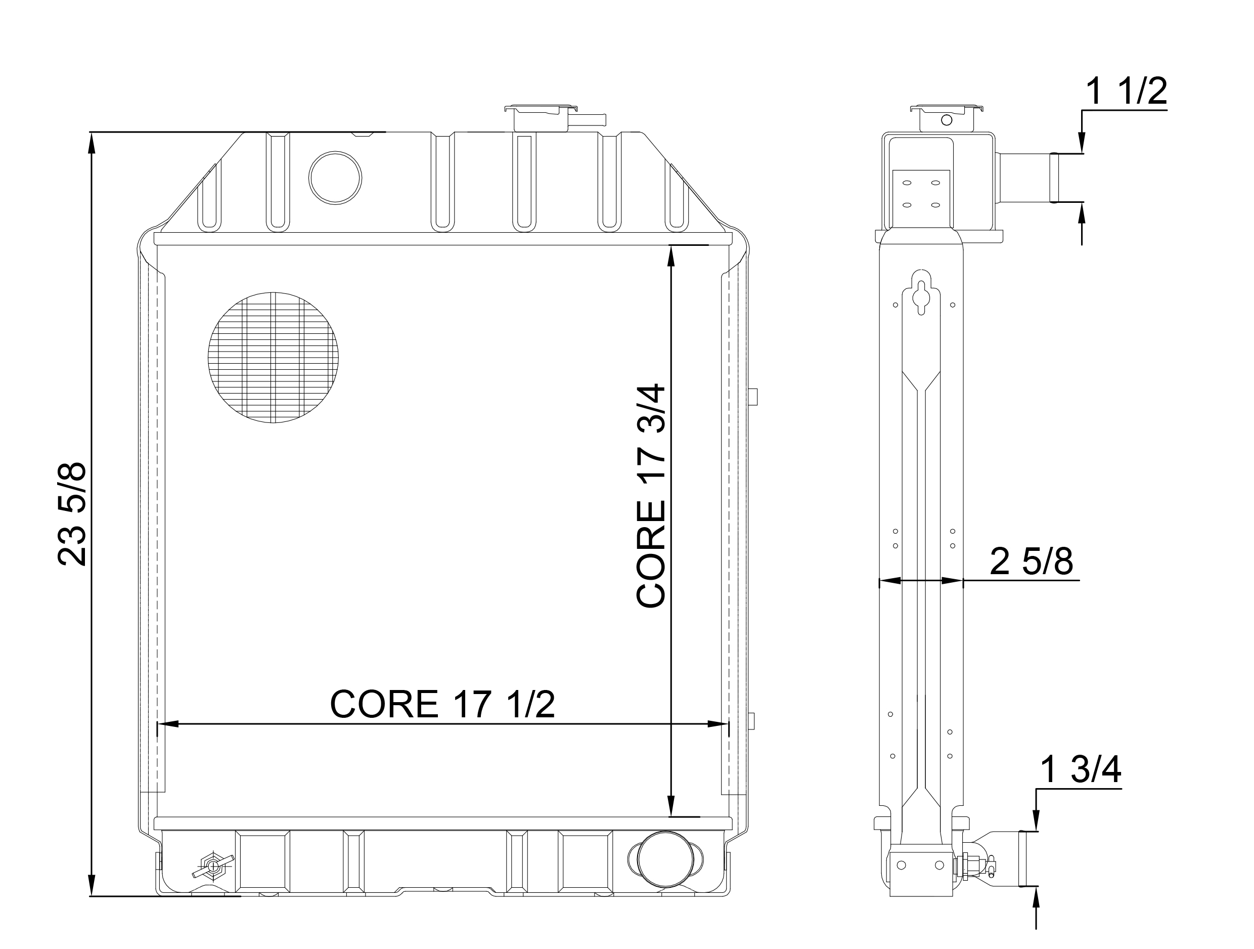 430042 - Ford Tractor Radiator Radiator