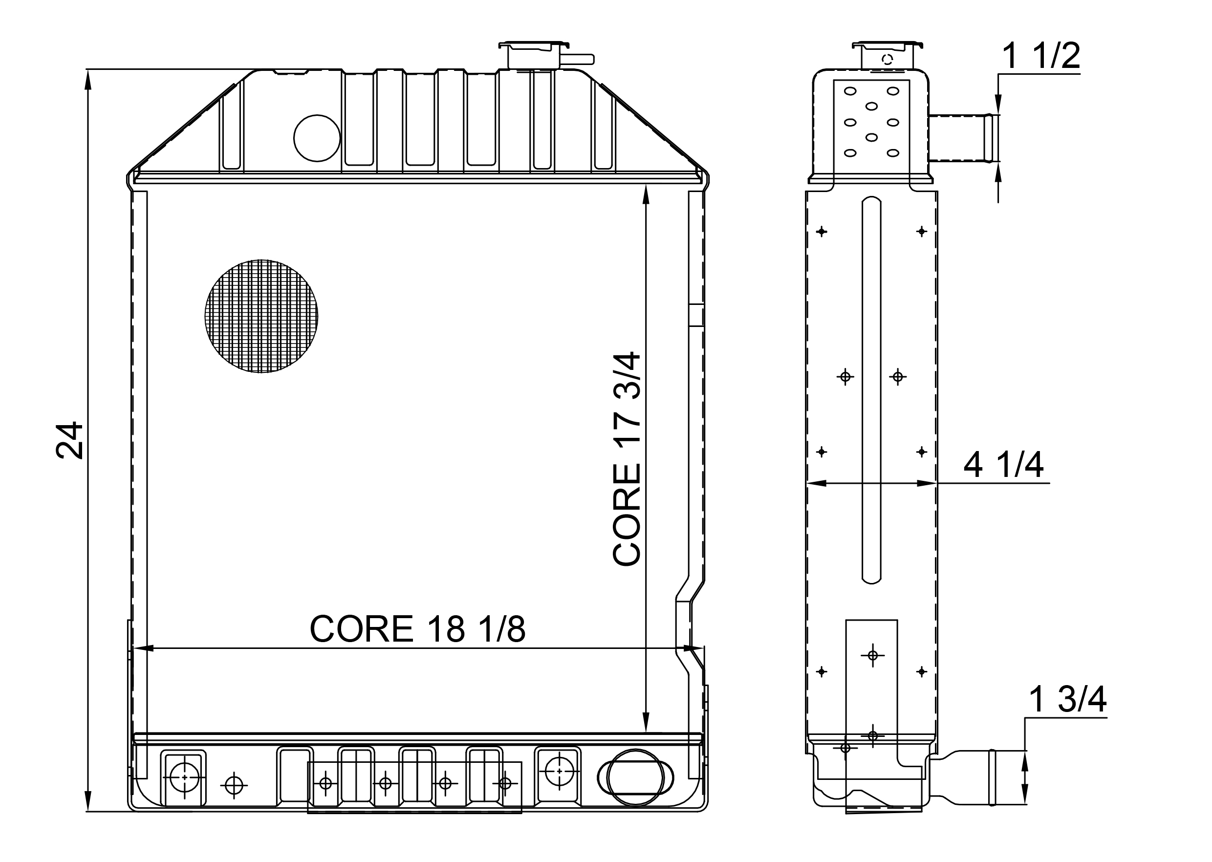 430043 - Ford Tractor Radiator Radiator