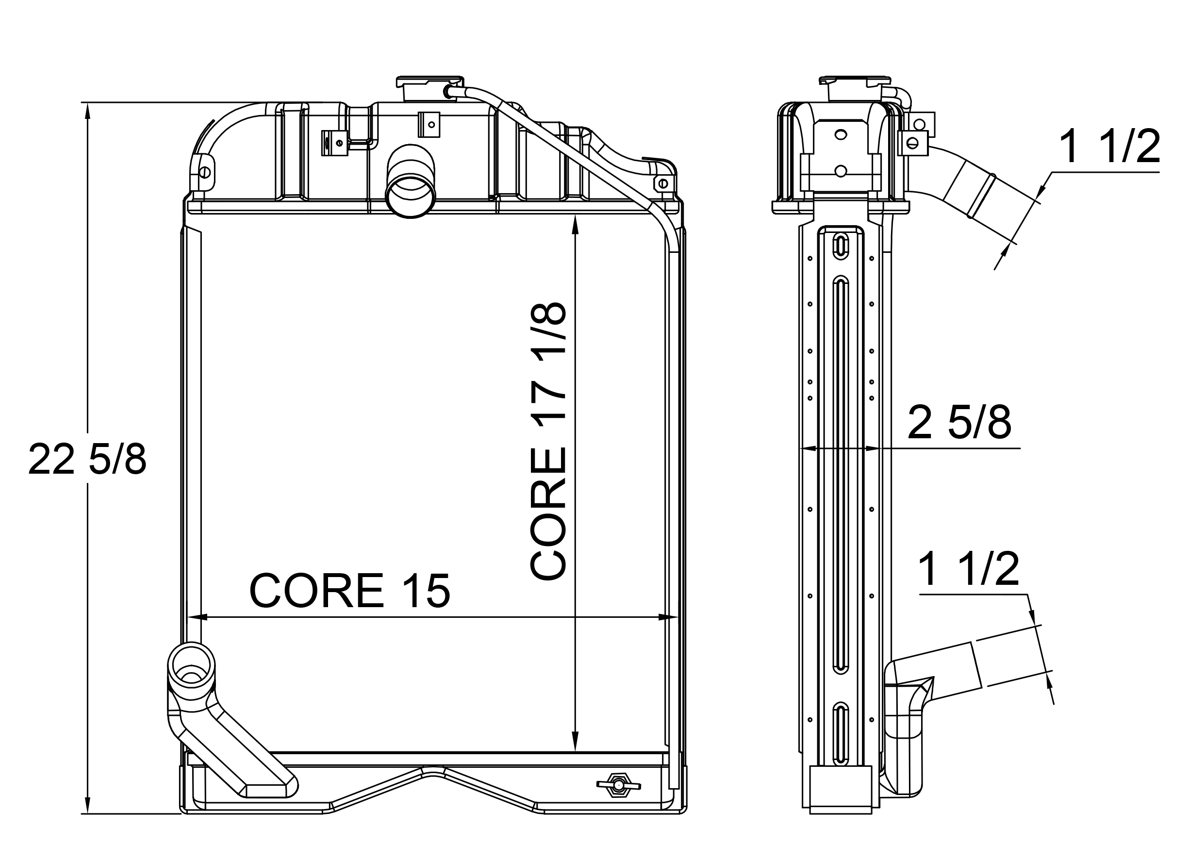 430044 - Massey Ferguson Tractor Radiator Radiator