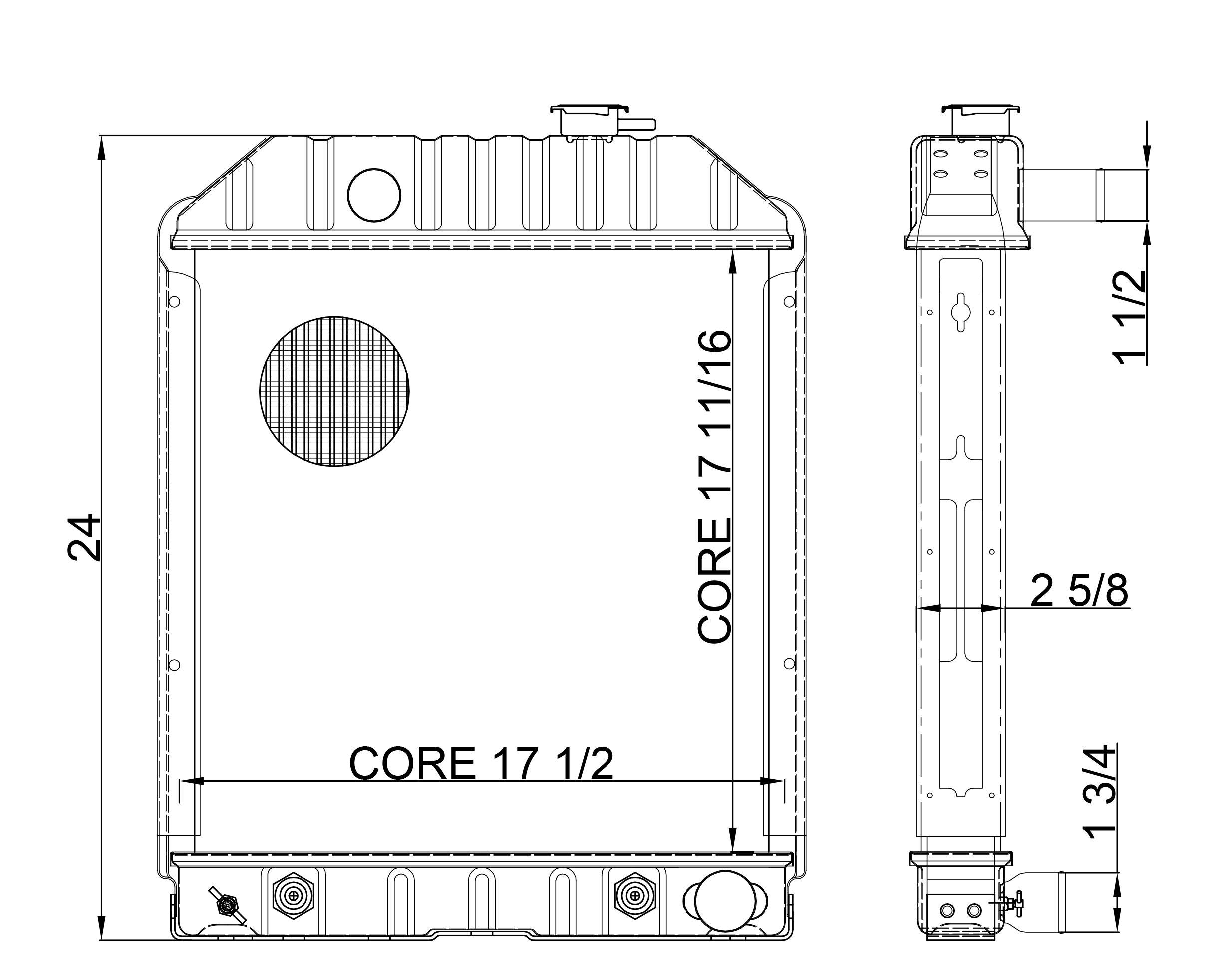 430046 - Ford Tractor Radiator Radiator