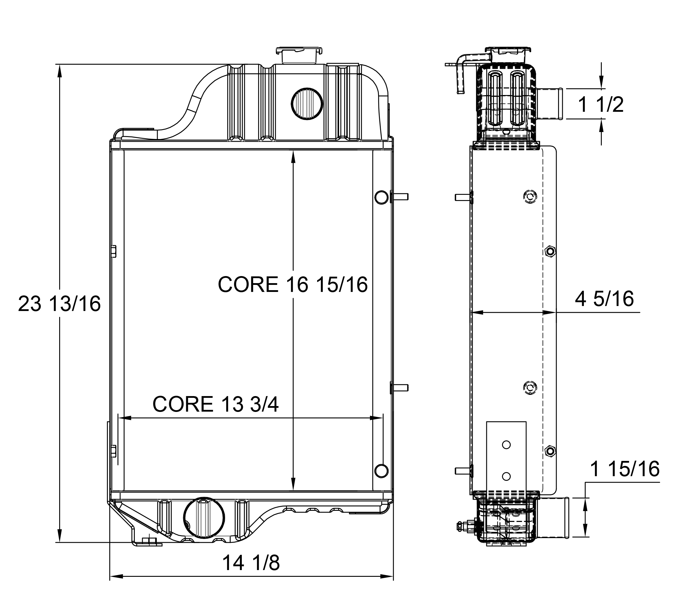 430047 - John Deere Tractor Radiator Radiator