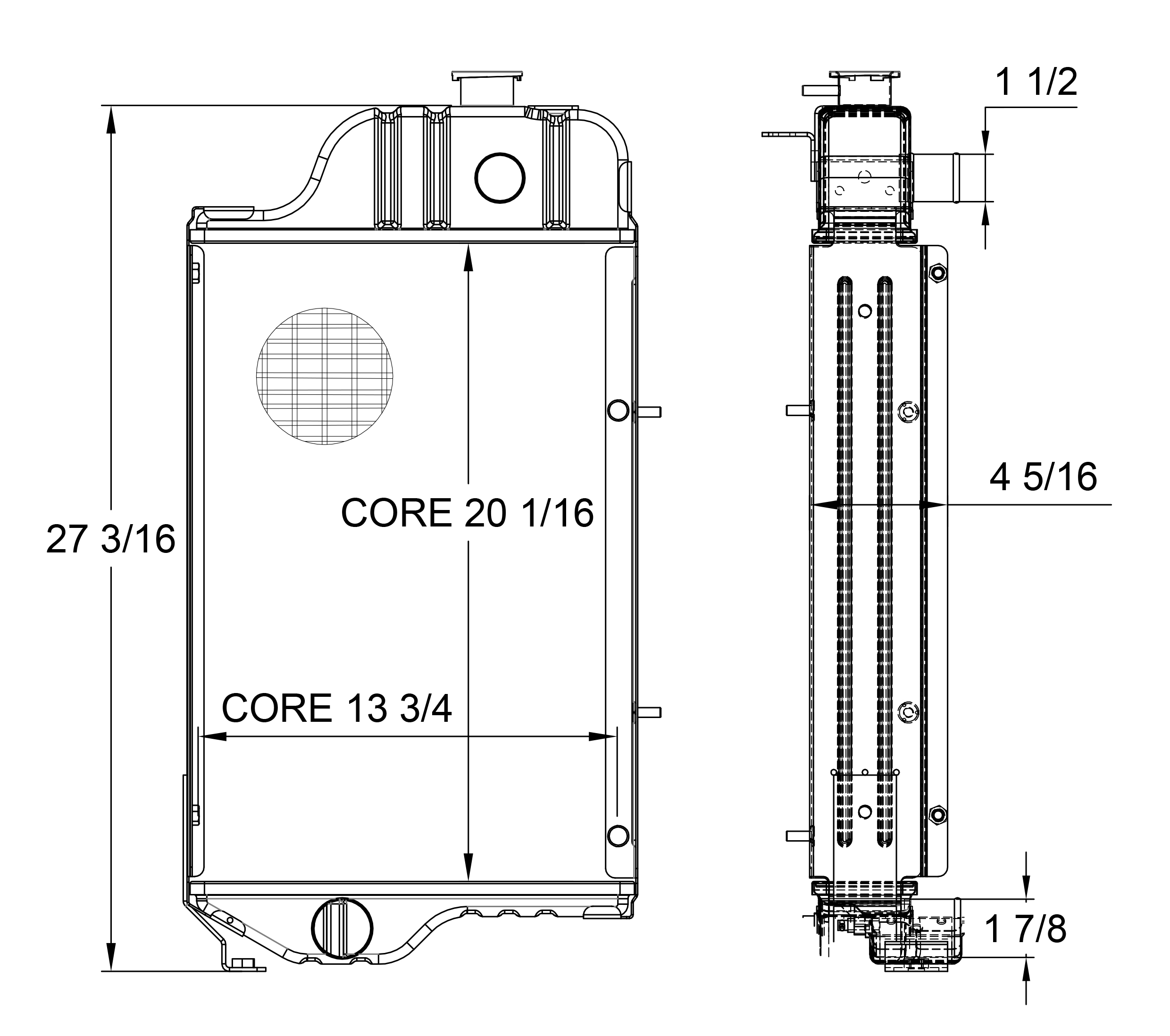 430056 - John Deere Tractor Radiator Radiator