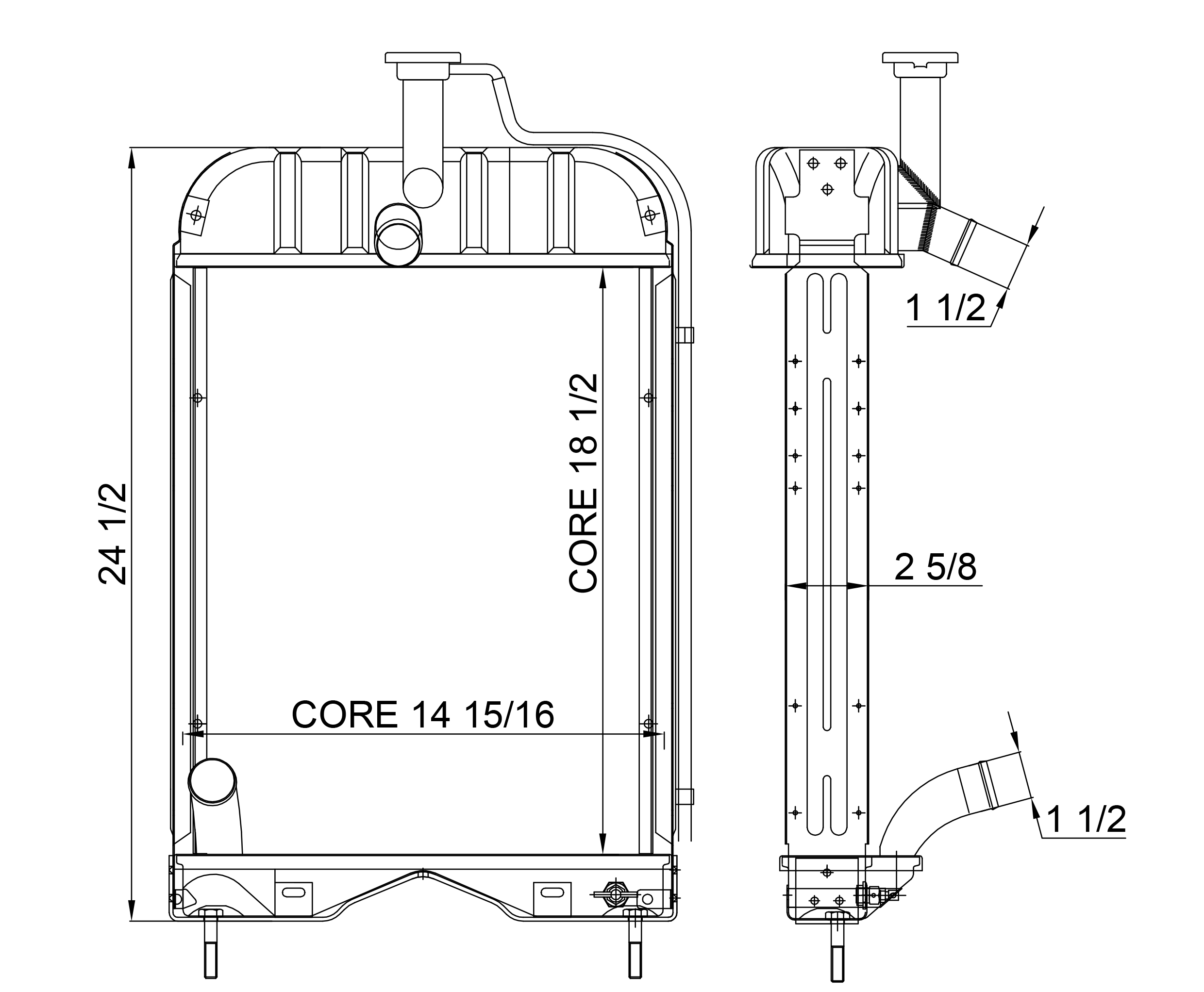 430062 - Massey Ferguson Tractor Radiator Radiator