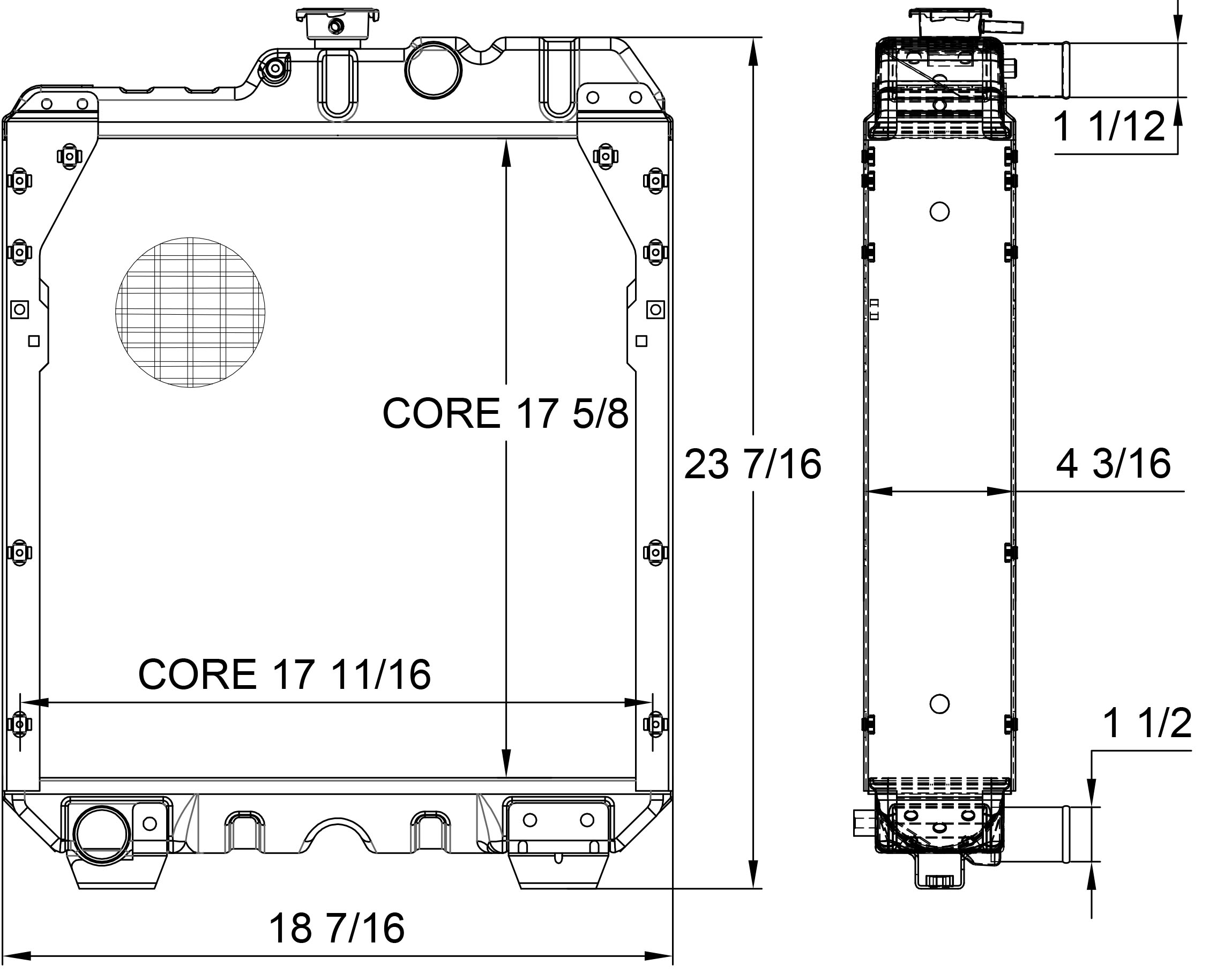 430066 - New Holland Tractor Radiator Radiator