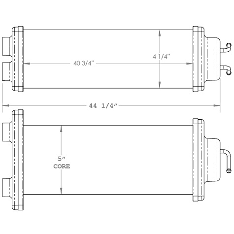 450010 - Caterpillar Modular Core Radiator