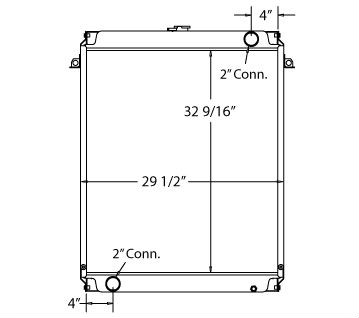 450016 - Kobelco Excavator Radiator Radiator