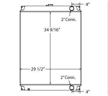 450017 - Link-Belt / Case Crane Radiator Radiator