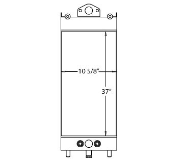 450021 - Komatsu PC220-LC8 Oil Cooler part of 4500-19 Oil Cooler