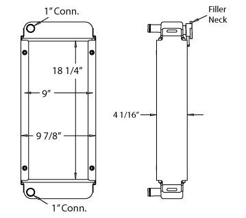 450023 - Bobcat Radiator Radiator