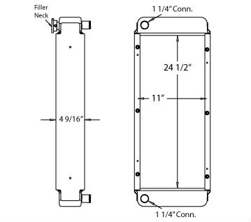 450024 - Bobcat Radiator Radiator