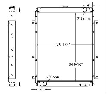 450031 - Komatsu Radiator PC200LC-6 Radiator