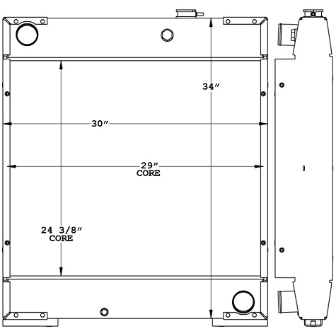 450038 - Ingersol Rand / Doosan Radiator Radiator