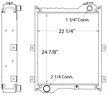 450044 - Case 521D Radiator Radiator