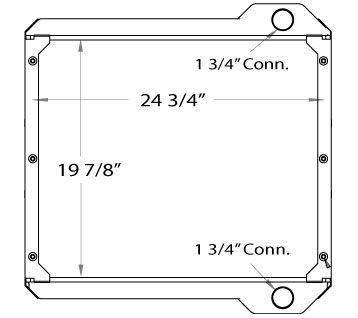 450046 - JCB / Case Radiator Radiator