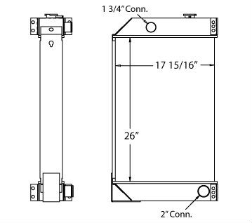 450058 - Radiator Sub Assembly General Engine Radiator