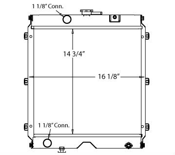 450074 - Kubota / Ingersoll Rand Radiator Radiator