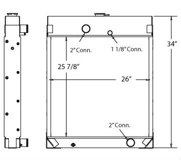 450075 - Caterpillar Generator Radiator Radiator