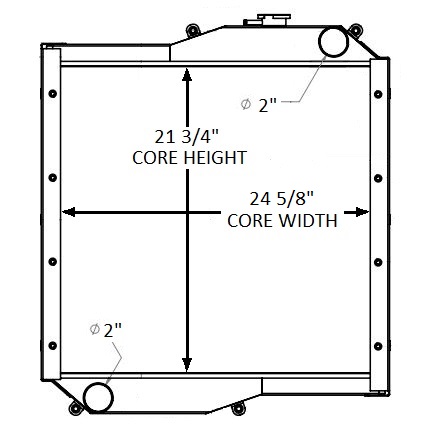 450080 - JCB / Case Radiator Radiator