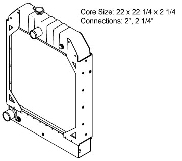 450101 - Perkins Stationary Diesel Engine Radiator Radiator