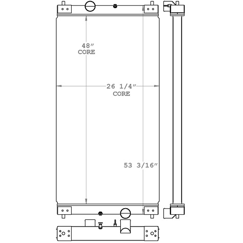 450104 - Ingersoll Rand Radiator / Cummins Onan Generator Radiator