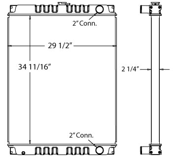 450117 - Case CX210 Radiator Radiator