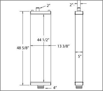 450118 - Komatsu D275AX-5E0 Radiator Radiator