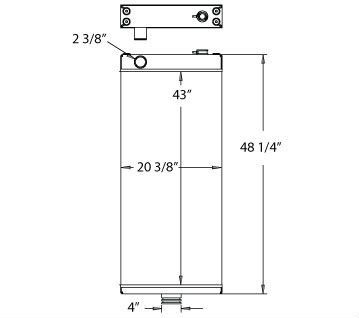 450119 - Terex / Komatsu WA500-6 Radiator Radiator