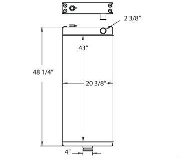 450120 - Terex / Komatsu WA500-6 Radiator Radiator