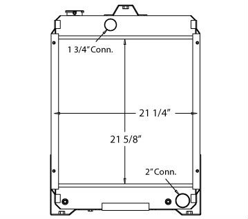 450122 - Caterpillar D3 LGP  Radiator