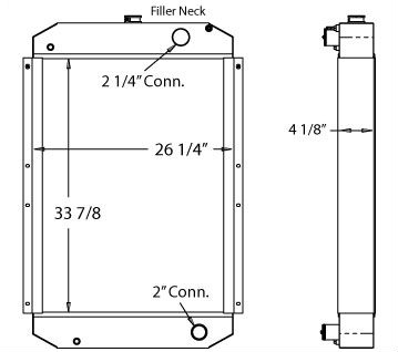 450124 - Cummins GGKD 150KW GenSet Radiator Radiator