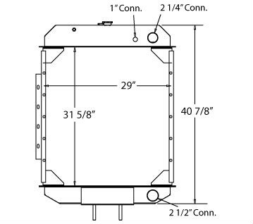 450130 - American Crawler Radiator Radiator