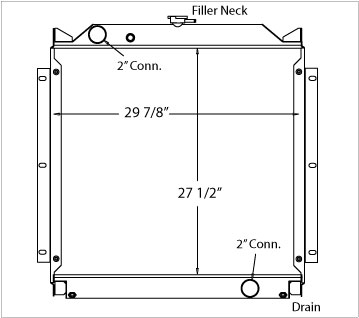 450132 - Multiquip Generator Light Tower Radiator Radiator