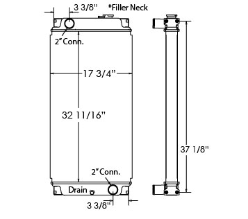 450134 - Caterpillar Equipment Radiator