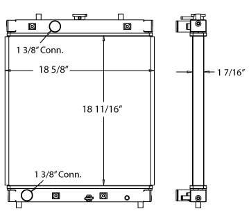 450139 - Kubota Radiator Radiator