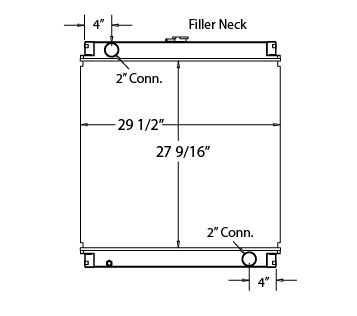 450149 - Caterpillar 320B Radiator Radiator