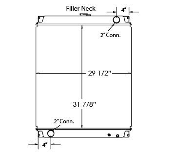 450150 - Link-Belt / CAT Radiator Radiator