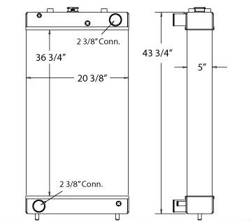 450160 - Komatsu Radiator Radiator