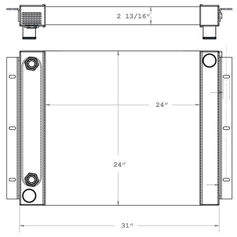 450165 - Hyster / Yale Re-Power Radiator Radiator