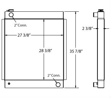 450167 - Custom Radiator for Generator Radiator