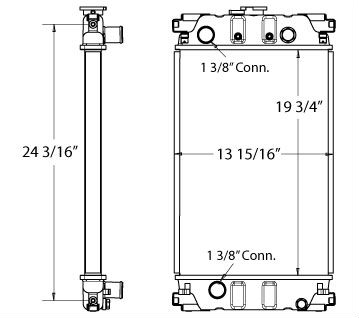 450168 - Perkins Powered Radiator - Radiator