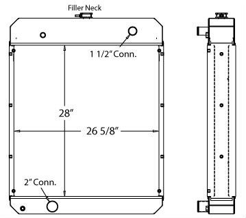 450171 - Kohler Generator Radiator Radiator