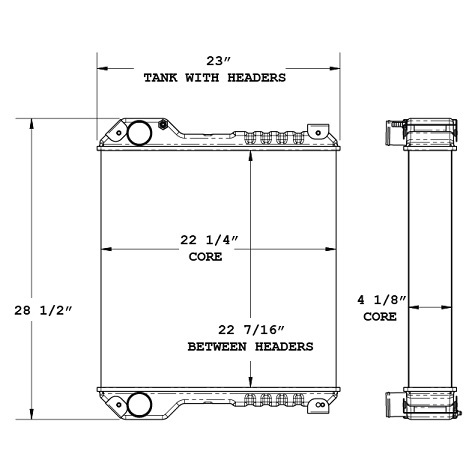 450173 - Volvo BL70 Loader Radiator Radiator