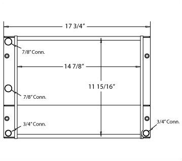 450176 - Kinetics Double Cooler Radiator